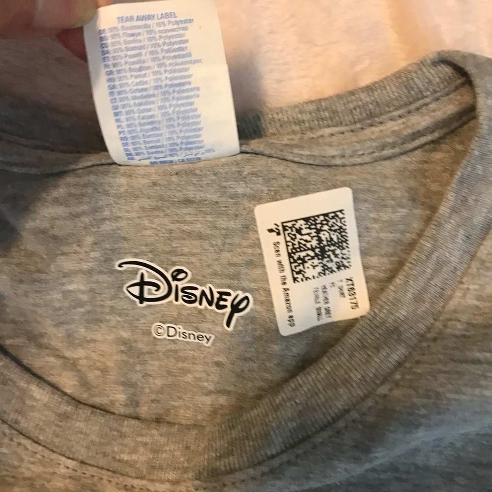 DISNEY CLASSIC MICKEY MOUSE GRAPHIC T-SHIRT Top Size S Gray PORT & COMPANY NWOT - Picture 7 of 7